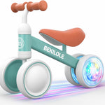 BEKILOLE Baby Balance Bike for 1 Year Old Girl Gifts, 10-24 Month Toddler Balance Bike, 4 Silent Wheels Pre-School First Ride On Toys, 1st Birthday Gifts