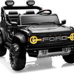 24V Ride on Toys for Big Kids, Licensed Ford Bronco Raptor 2 Seater Ride on Cars with Remote Control, Ride on Truck w/ 4-Wheeler Suspension, 3 Speeds, Led Lights, Bluetooth (24V, Pink)