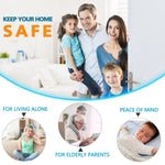 Home Security Door Lock Reinforcement - Child Proof High Security Door Locks with 3" Stop Withstand 800 lbs for Inward Swinging Front Door, Night Kids Safety Metal Flip Deadbolt Latch Defend Home