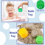 WEEJOYGAM Baby Stacking Cups, Nesting Stacking Toys for Toddlers 1-3, Infant Easter Basket Stuffers Birthday Gift 6 9 12 18 Month 1 Year Old Boy Girl, Kids Montessori Sand Bath Stackable Block Age 1-2