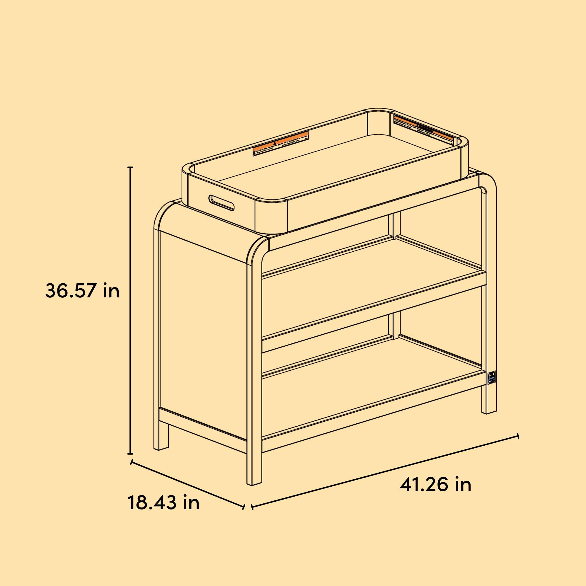 Storkcraft Santos Changing Table (White) – GREENGUARD Gold - Changing ...