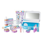 Melissa & Doug Love Your Look Pretend Makeup Kit (16 pcs) – Kids Vanity Set with Realistic Accessories, Mess-Free Fake Makeup for Girls, Dress-Up & Imaginative Play Toy, Ages 3++