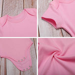Acute Baby Bodysuit - Funny Math Pun Infant Onesie - Cute Geometry Baby Shower Gift for Boys Or Girls Pink-style 24months