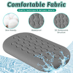 Inflatable Toddler Travel Bed Kids Air Mattress with Safety Sides Portable Blow Up Mattress with Bumpers & Pump for Camping, Travel, Home-Grey 60 Inch