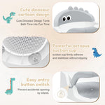 Baby Bath Seat for Babies 6 Months & Up Sitting Up | 360° Stable Toddler Bath Chair with One-Touch Button | Baby Bath Tub Seat with Suction Cups | Open Design, Compact, Detachable, Non-Slip(Grey)