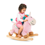 B. toys – Unicorn Rocker – Unicorn Rocking Toy – Wooden Ride – On – Classic Toys for Toddlers, Kids – 18+ Months – Rodeo Rocker – Cleo