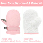 Olreco Baby Mittens 12-18 Months Toddler Mittens 18-24 Months Toddlers Snow Gloves Baby Girl Mitten Toddler Gloves Waterproof