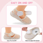 FEETCITY Boys Girls Water Shoes Soft Rubber Flat Shoes Summer Baby Girl Sandals Infant Girl Boys Slippers 6-12 Months
