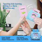 Talking Flash Cards for Toddler 1 2 3 4 Year Olds, Language Learning Toys, Pocket Speech Therapy Toys, Autism Toys, Montessori Toys with 224 Words, Children's Sensory Learning Educational Toys