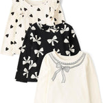 The Children's Place Girls' Long Sleeve Knit Fashion Shirt