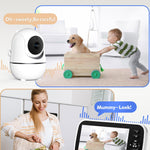 GoodBaby Baby Monitor with Camera and Audio - No WiFi, Remote Pan-Tilt-Zoom, Night Vision, Temperature Sensor, 2-Way Talk, 8 Lullabies, 30-Hour Battery Life，960ft Long Range