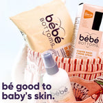 Bébé Bottoms Hypoallergenic Facial Cloth and Baby Wipes - Fragrance & Paraben Free, Sensitive Skin Friendly - Travel Essentials, Baby Essentials - Ideal for On-the-Go Families (56 Count)