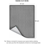 AEOCOO 60x80 Thick Baby Play Mat for Floor, 1.3" Memory Foam Infant Tummy Time Mat, Extra Large Soft Nursery Rug for Babies & Toddlers, Anti-Slip Cushioned Crawling Rug for Living Room, Grey