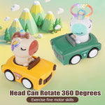 IOMDRWU Press to Go Car Toys for Toddlers 1-3, Animal Baby Cars, Push Go Friction Inertia Car, Infant 6-9-12-18 Month, 1st Birthday for 1-2 Year Old Boy Girl, Valentines Day Gift