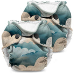 Kanga Care Lil Joey Newborn All in One AIO Cloth Diaper (2pk) Thunder Puff 4-12lbs