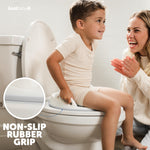 Jool Baby Potty Training Seat for Boys and Girls With Handles, Fits Round & Oval Toilets, Non-Slip with Splash Guard, Includes Free Storage Hook (Gray)