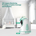 Baby Monitor with Camera and Audio,6" IPS Screen Baby Camera Monitor with 30H Battery,1000ft Range,Night Vision,Baby Monitor No WiFi,2-Way Talk & 150 Languages Support(Ideal for Home & Travel)