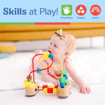 Melissa & Doug First Bead Maze - Wooden Educational Toy for Floor, High Chair, or Table Infant Maze Toy, Bead Toys For Toddlers And Babies