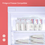 Nuliie 120 Pcs Breastmilk Storage Bags Freezer, 8 OZ Breast Milk Storing Bags, BPA-Free, Milk Storage Bags with Pour Spout for Breastfeeding, Self-Standing Bag, Space Saving Flat Profile