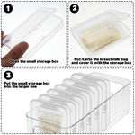 Breastmilk Storage Container, Freezer Flattener Kit, Breastmilk Storage Container, Plastic Storage Bins, Bottles and Breast Milk, Clear Freezer and Fridge Organizer Bins