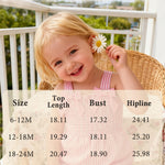 PaPaai Sara Infant Girl Clothes Baby Outfit 6-12 Months Clothes Cute Pink Striped Bow Romper Grid Strapes Bodysuit Summer Playdate Daily Wear Birthday Outdoor Photography Clothing