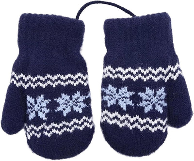 Baby-Winter-Knit-Mittens Soft Warm-Gloves Infant Newborn No Scratch Mittens 0-2 Years