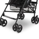 Jeep PowerGlyde Plus Stroller by Delta Children Lightweight Travel Stroller with Smoothest Ride, Aluminum Frame, 4-Position Recline, Extra Large Storage Basket, Black