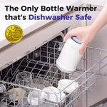 WONDBORN Portable Bottle Warmer for Travel, Dishwasher Safe, 3X Faster & Even Heating, 8 Feeds per Charge, 17oz, 1℉ Precise Adjust, Thaw, Keep Warm, Use While Charging, for Breastmilk & Formula