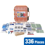 24/7 First Aid OSHA Compliant First aid Kit, All-Purpose 100-Person Emergency First Aid Kit for Business, Home, and Car in Plastic Case with Easy-Slide Latches, 336 Pieces