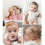 21 PCS Baby Headbands and Bows Hairbands Soft Nylon Elastics Handmade Girls Hair Accessories for Newborn Babies Infant Toddlers Kids