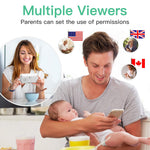 Simyke Smart Video Baby Monitor with Camera and Audio,Dual Mode,WiFi On/Off Switch,2.8inch Display,App,1080p Camera,1500ft Long Range,Night Vision,Feeding Clock,Temperature Detection,2-Way Talk