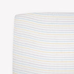 Little Unicorn Premium Crib Sheet | Breathable & Super-Soft Muslin Fabric (Unicorn Stripe)