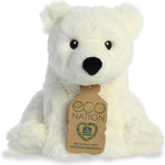 Aurora® Responsibly Made Eco Nation™ Seal Stuffed Animal - Ideal for Playtime Adventures - Perfect for Birthdays or Just Because - White 12 Inches