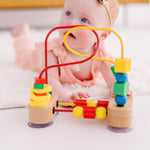 Melissa & Doug First Bead Maze - Wooden Educational Toy for Floor, High Chair, or Table Infant Maze Toy, Bead Toys For Toddlers And Babies