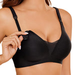 Avidlove Nursing Bras for Breastfeeding Seamless Ultra Comfort Pregnancy Maternity Wireless Bralette Black