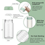 BDICOVE Breastmilk Storage Bottles Collection Bottles, 10oz Wide-Neck Breast Milk Container Compatible for Spectra S1 S2 SG Motif Luna Breast Pumps, Fit for 22oz Breast Milk Cooler & Fridge, 2 Packs