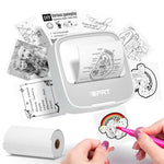 iDPRT Sticker Printer, Portable Sticker Maker Machine, Mini Inkless Bluetooth Thermal Printer for iPhone & Android, Pocket Printer for Labels, Barcodes, DIY Journaling, Kids Gift, Gray