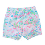 RUGGEDBUTTS Boys UPF50+ Sun Protection Novelty Swim Trunks - Tropical Resort, 3T