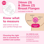Spectra Baby S1 Plus Premier Rechargeable Breast Pump with Grey Tote Premium Accessory Kit - 24 mm