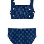 OshKosh B'Gosh girls Three-piece Swimsuit Rash Guard Set, Denim Daze, 5 US