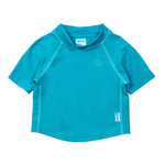 i play. by green sprouts Baby Short Sleeve Rashguard, Dark Aqua, 18 Months