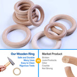 Arudyo Baby Teething Toys Silicone Teethers BPA Free Silicone Rudder with Wooden Ring Soothe Babies Gums (Gray)