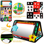 beetoy Tummy Time Baby Mirror Toys with Black and White Pattern, High Contrast 3D Activity Play Crinkle Toys Baby Mirror for Newborn 0 3 6 Months