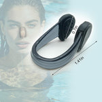 Set of 4 Waterproof Swimming Nose Clips for Adults Kids Age 8+ Nose Plugs for Diving Swimming and Other Water Sports (Black)
