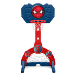 Delta Children Marvel Spider Man 4-in-1 Sports Center – Adjustable Easy Score Basketball Hoop, Soccer/Hockey Net and Golf Game, Red/Blue