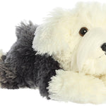 Aurora® Adorable Flopsie™ Dutch Rabbit Stuffed Animal - Playful Ease - Timeless Companions - Black 12 Inches