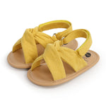 AKINGIO Infant Baby Girls Boys Summer Sandals Premium Unisex Non Slip Rubber Soft Sole Breathable Toddler First Walker Outdoor Beach Shoes Yellow 11CM