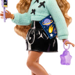 Barbie Dream Besties Doll and Accessories, Zia Posable Fashion Doll with Removable Fashions & Wavy Brown Hair, 7 Hair & Moon Themed Pieces