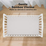 KeaBabies 2-Pack Baby Crib Sheets for Boys, Girls - 52x28 Viscose Derived from Bamboo Toddler Bed Sheets Neutral, Fitted Crib Mattress Cover for Standard Baby Bedding, Soft & Cozy (Sage)