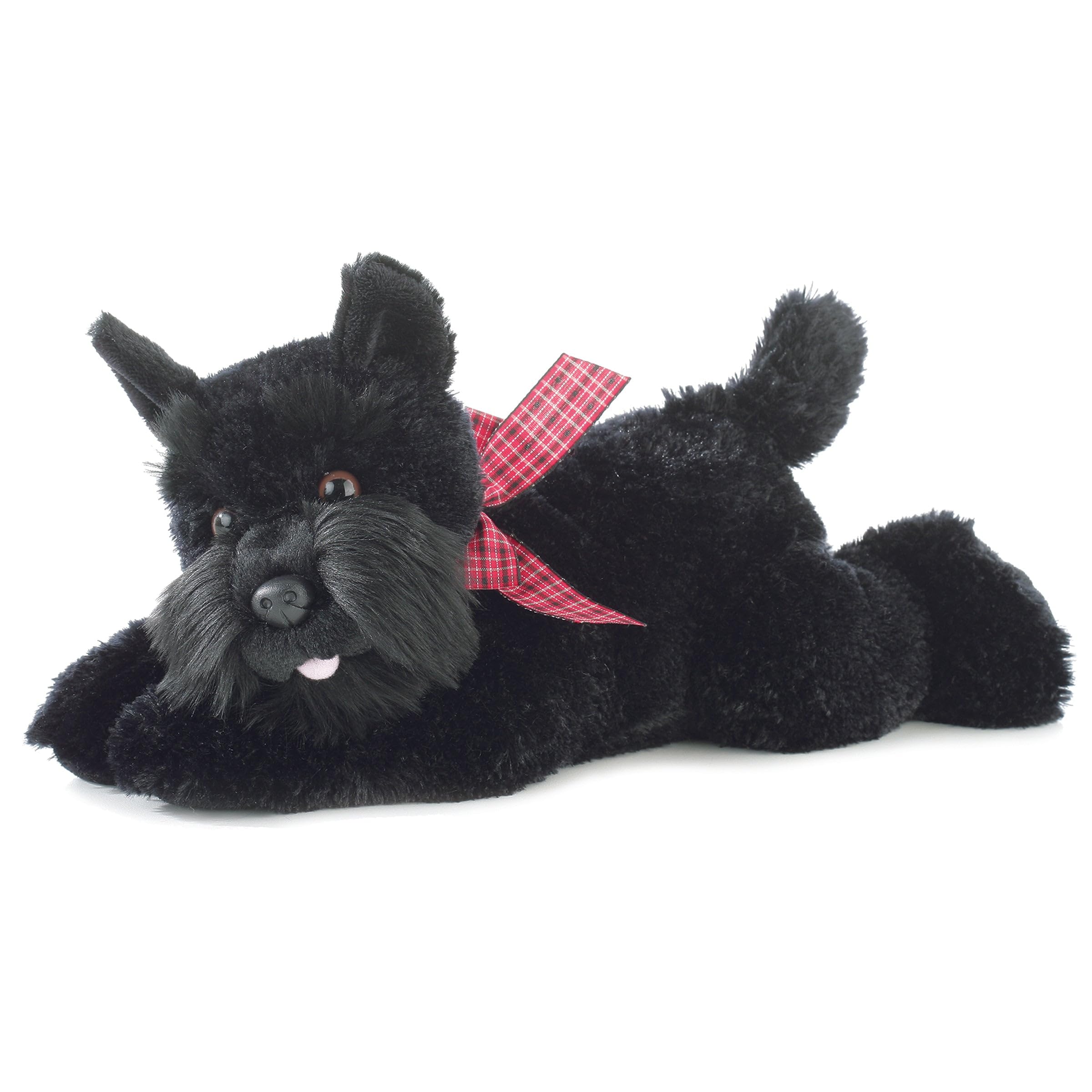 Aurora® Adorable Flopsie™ Dutch Rabbit Stuffed Animal - Playful Ease - Timeless Companions - Black 12 Inches